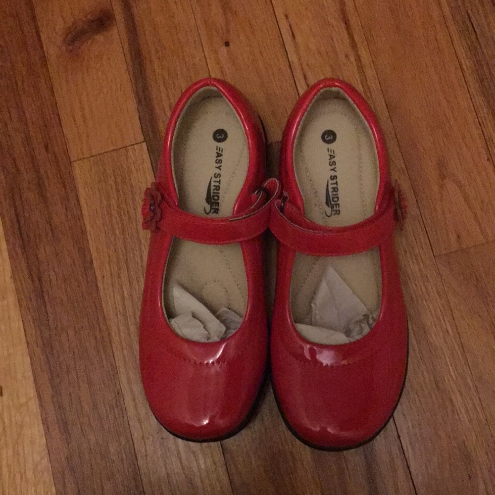 Mary Jane red dress shoes